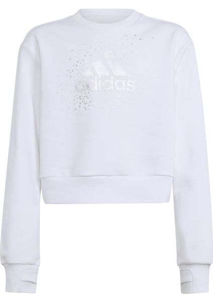 AIX9330 Adidas Jg Glm Crew &amp;ccedil;ocuk Sweatshirt Beyaz