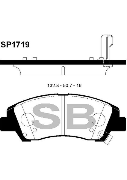 Kb Hı-Q Sp1719 Fren Balatası Ön I10 13>
