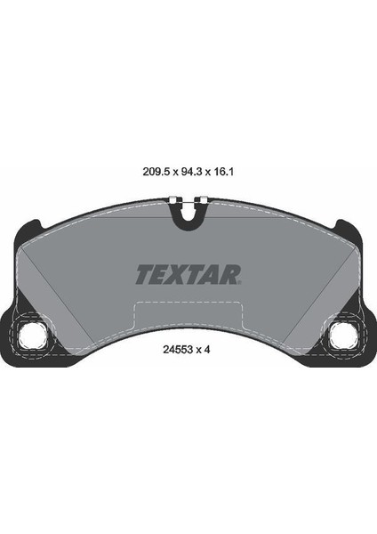 Kb Textar 2455301 Textar Fren Balatası Porsche Ön-Fişsiz Cayenne 4.5-4.8 2002-13