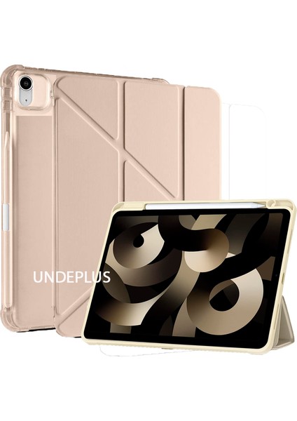 Apple iPad Air 13INÇ M2 2024 Kılıf Kalem Şarj Bölmeli Case A2898 A2899 A2900