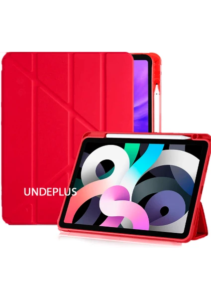 Apple iPad Air 13INÇ M2 2024 Kılıf Kalem Şarj Bölmeli Case A2898 A2899 A2900