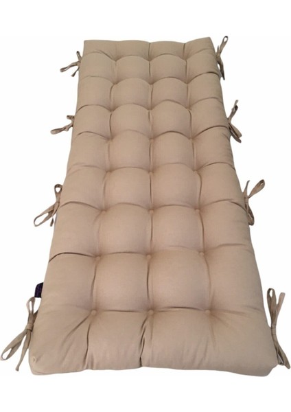 65% Pamuk, 35% Polyester Sallanan Sandalye Minderi 50X120 cm Tek Ebat Kahverengi