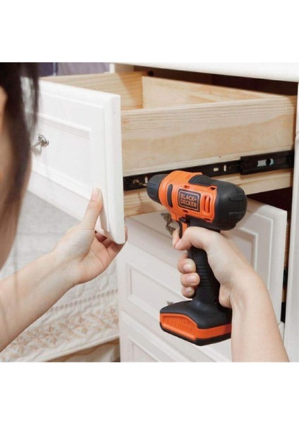 12 Volt Black Decker Akülü Vidalama 12 VOLT-LD12SP 2 Yıl 1,5 Watt Darbesiz 1 Kablosuz Anahtarsı