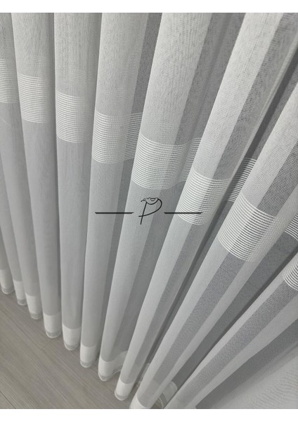 Tül Perde Bantlı Şerit Anotella Desen Lüx Armür 3 Farklı Renk Seçeneği modelleri