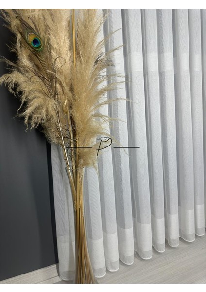 Tül Perde Bantlı Şerit Anotella Desen Lüx Armür 3 Farklı Renk Seçeneği indirimleri