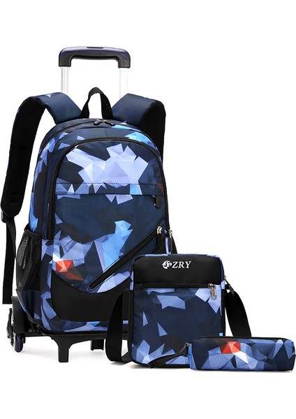 3 Parça Tekerlekli Okul Sırt Çantası Set (Yurt Dışından)