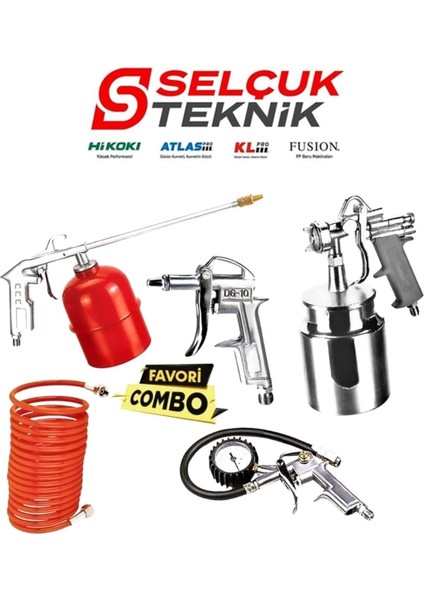 Klpro Sessiz Hava Kompresörü KLK25S 1 Hp 24 Lt 8 Bar Hediyeli Set