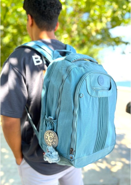 11 Bölmeli Geniş Hacimli Suya Dayanıklı Kumaş Unisex Okul Çantası Sırt Çantası fırsatları