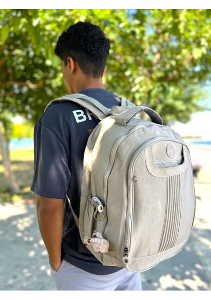 11 Bölmeli Geniş Hacimli Suya Dayanıklı Kumaş Unisex Okul Çantası Sırt Çantası fırsatları