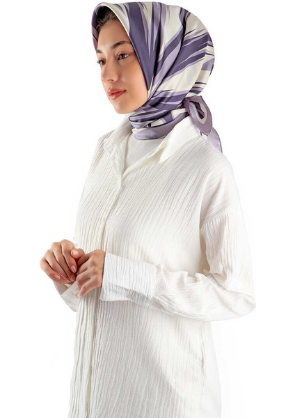 Lila Nilsu Desen Twill Ipek Eşarp fiyatları