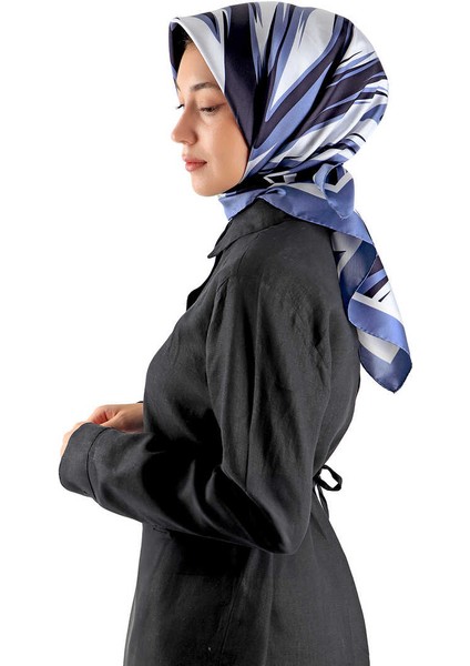 Mavi Nilsu Desen Twill Ipek Eşarp fiyatları