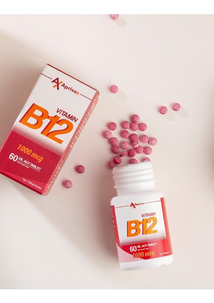 Vitamin B12 1000 Mcg 60 Dilaltı Tablet 2li