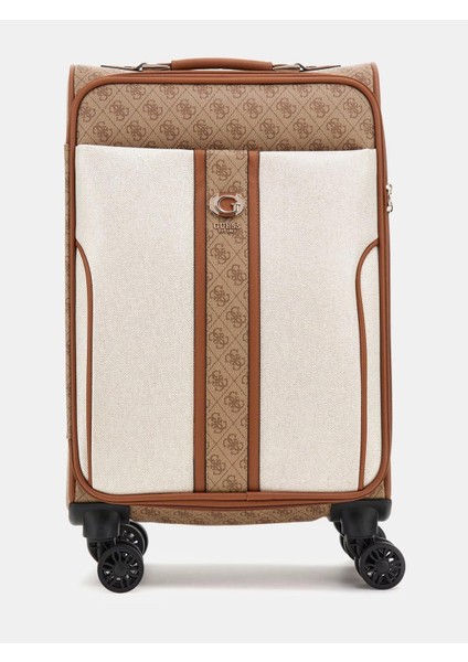 Kerima 4g Logo Medium Suitcase Brown Multi A9337980 Valiz