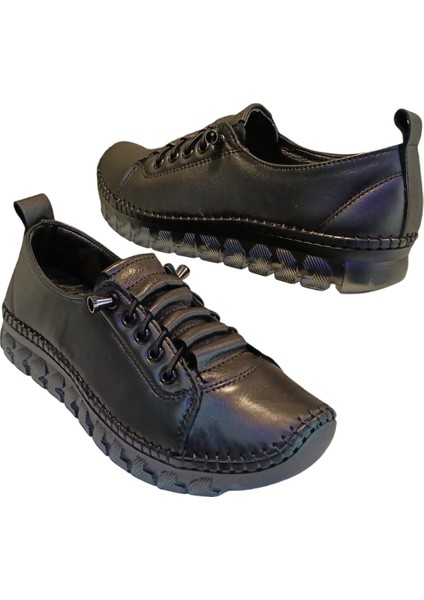 Elis 24 K 470 Kadın Deri Comfort Casual Ayakkabı Siyah modelleri
