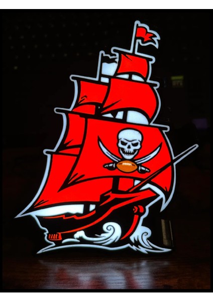 LED Işıklı Korsan Gemi