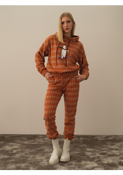 Kadın Lacivert Formunu Koruyan Regular Fit Sweat Pantolon