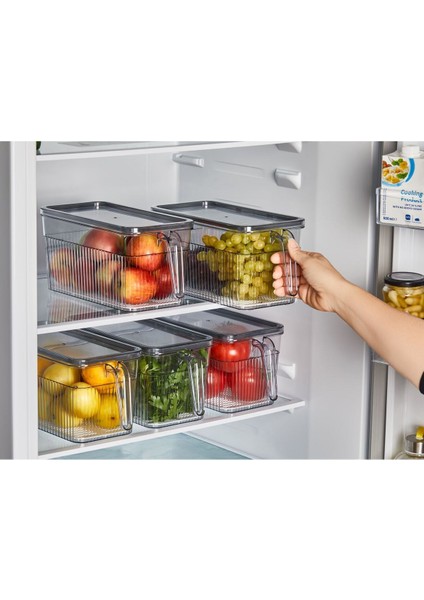 2 Adet Kulplu Buzdolabı Organizeri 3,60 Lt