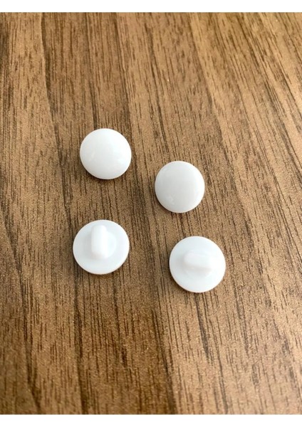 12 mm Ayak'lı Beyaz Özel Üretim Polyester Düğme(20 Adet) fiyatları