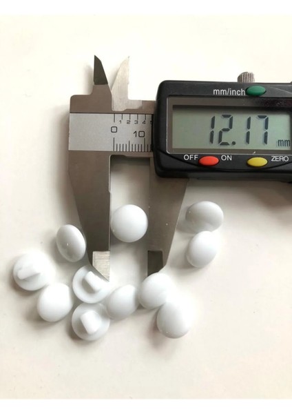 12 mm Ayak'lı Beyaz Özel Üretim Polyester Düğme(20 Adet) modelleri