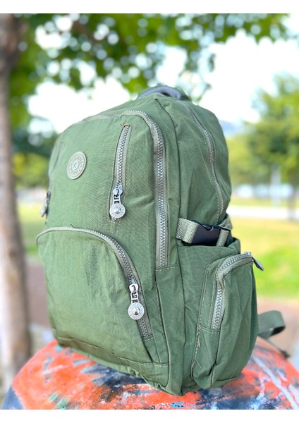 6 Fermuarlı Geniş Hacimli Yağmur Suyu Itici Özellikte Okul Için Uygun Kumaş Sırt Çantası fiyatları