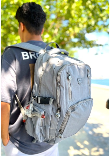 6 Fermuarlı Geniş Hacimli Yağmur Suyu Itici Özellikte Okul Için Uygun Kumaş Sırt Çantası indirimleri