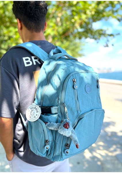 6 Fermuarlı Geniş Hacimli Yağmur Suyu Itici Özellikte Okul Için Uygun Kumaş Sırt Çantası indirimleri