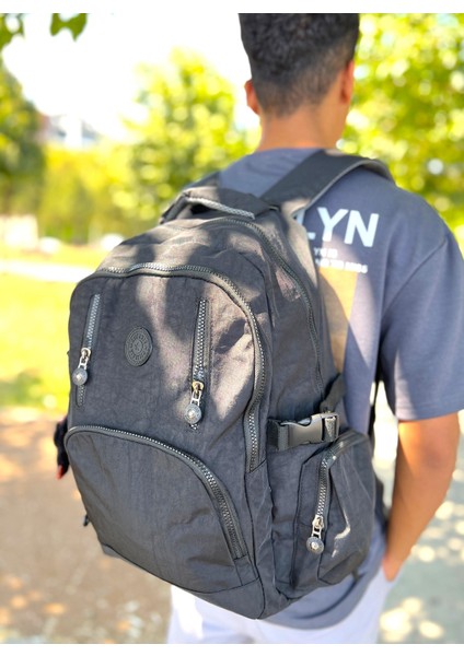 6 Fermuarlı Geniş Hacimli Yağmur Suyu Itici Özellikte Okul Için Uygun Kumaş Sırt Çantası indirimleri