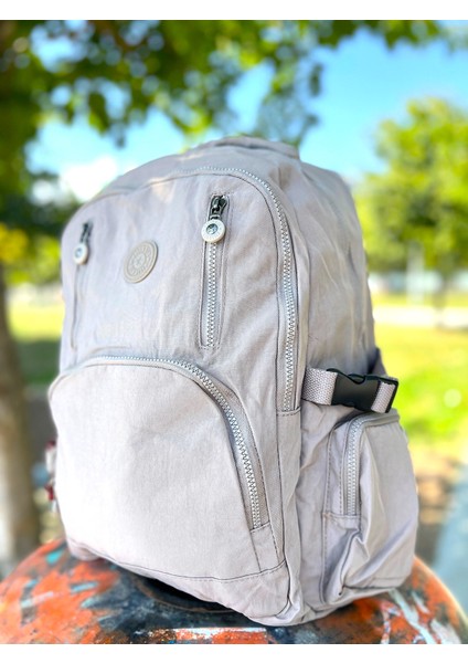 6 Fermuarlı Geniş Hacimli Yağmur Suyu Itici Özellikte Okul Için Uygun Kumaş Sırt Çantası modelleri