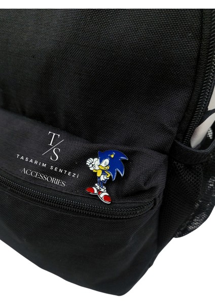 Rozet Metal Broş Yaka Okul Çantası Kıyafet Şapka Aksesuar Sonic Kirpi The Hedgedog Oyun Film Rosette modelleri
