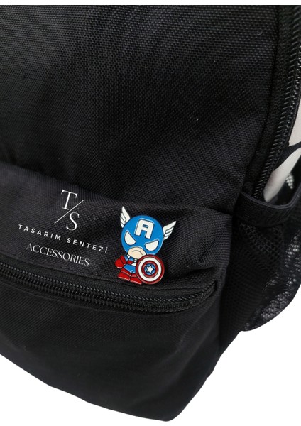 Rozet Metal Broş Yaka Okul Çantası Kıyafet Şapka Aksesuar Kaptan Amerika Marvel Avengers Rosette modelleri