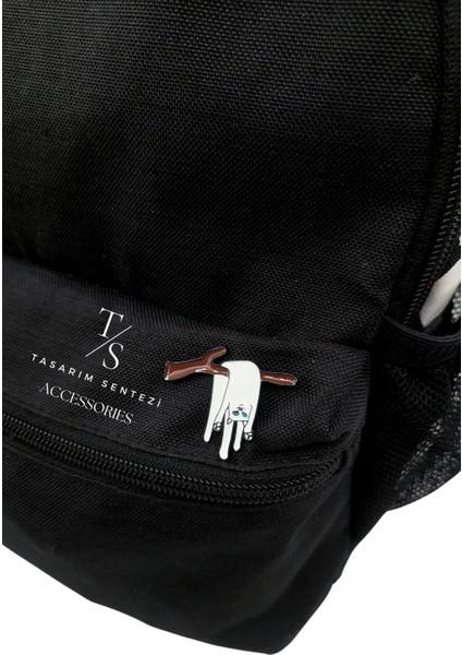 Rozet Metal Broş Yaka Okul Çantası Kıyafet Şapka Aksesuar Sarkan Kedi Ağaç Dal Rosette modelleri