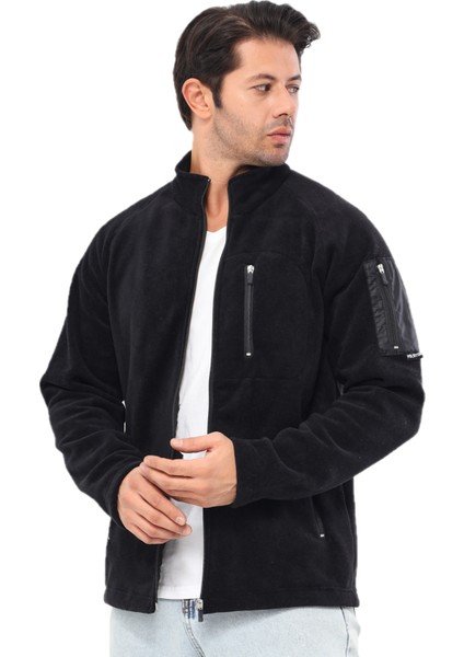 Erkek Polar Tam Fermuarlı 4 Cepli Outdoor Polar Ceket Tactical Flecee