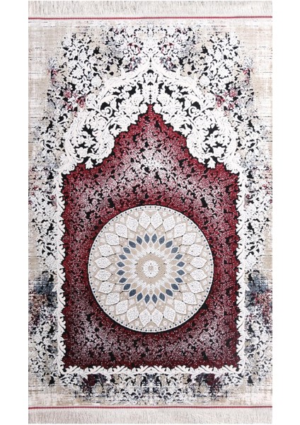 Akasya Seccade / 590 - 80x120 - Ultra Lux, Akrilik Ve Doğal Iplikler'den Sık Dokuma Seccade
