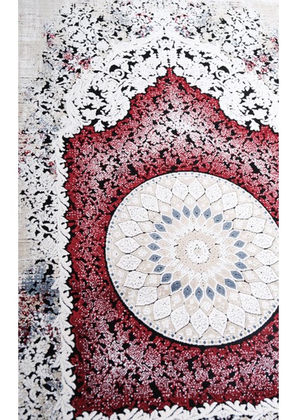 Akasya Seccade / 590 - 80x120 - Ultra Lux, Akrilik Ve Doğal Iplikler'den Sık Dokuma Seccade