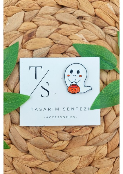 Rozet Metal Broş Halloween Cadılar Bayramı Hayalet Kabak Yaka Çanta Kıyafet Şapka Yılbaşı Noel Christmas