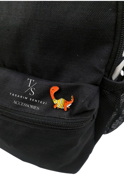 Rozet Metal Broş Yaka Okul Çantası Kıyafet Şapka Aksesuar Sevimli Tatlı Dinozor Turuncu Rosette modelleri