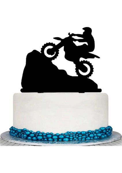 Motorsiklet Temalı Pasta/Doğum Günü Süsü