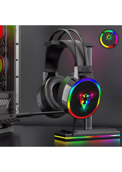 Gamıng G-607 Rgb Işıklı Mikrofonlu Gaming Oyuncu Kulaklığı 7.1 USB Kulaklık indirimleri