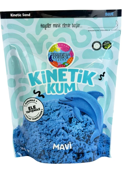 Mammacomica Dough  Mavi Kinetik Kum - 500 gr