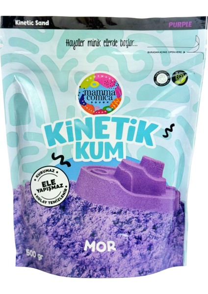 Mor Kinetik Kum - 500 gr