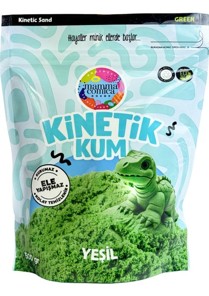 Yeşil Kinetik Kum - 500 gr