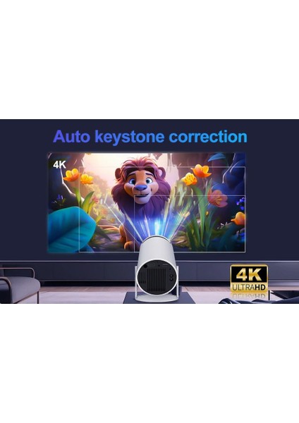 Projeksiyon 1080P Taşınabilir Projeksiyon Cihazı Hd 4K Projeksiyon Cihazı Android Tv 4K Projeksiyon 1080 P