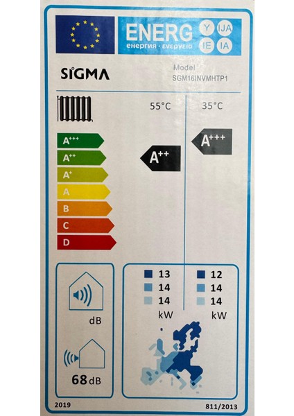 SGM16INVMHTP1 Monoblok Inverter Isı Pompası