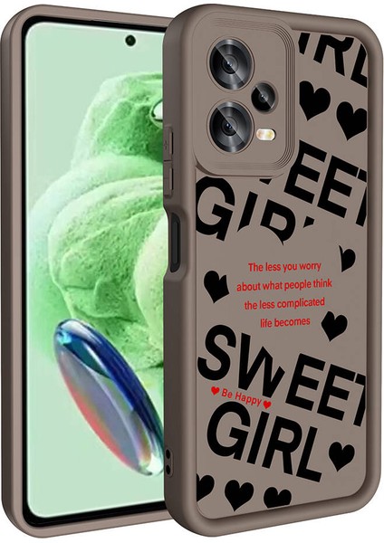 - Xiaomi Redmi Note 12 5G - Kılıf Kamera Korumalı Baskılı Arka Yüzey Klas Kapak - Açık Kahve - T32293 fiyatları