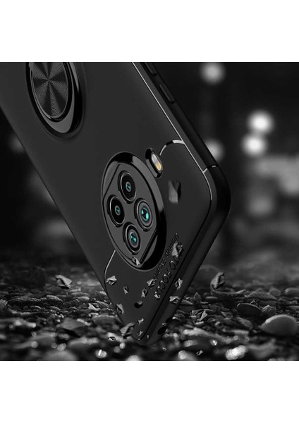 - Xiaomi Redmi Note 9 Pro 5G - Kılıf Yüzüklü Karbon Ravel Silikon Kapak - Mavi indirimleri