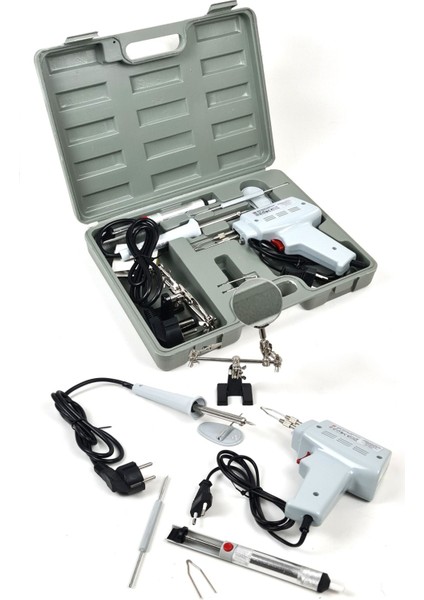 100 Watt Lehim Havya Makinesi ve Aksesuar Seti Çantalı 100W CC086 2 Yıl