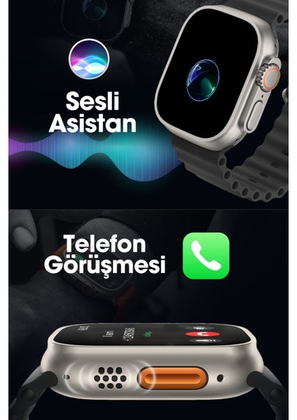 H12 Akıllı Saat 45MM Miniled Ekran Akıllı Kol Saati