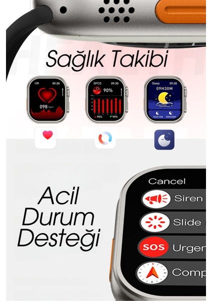 H12 Akıllı Saat 45MM Miniled Ekran Akıllı Kol Saati