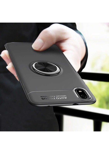 - Xiaomi Redmi 7A - Kılıf Yüzüklü Karbon Ravel Silikon Kapak - Mavi - T10543 modelleri