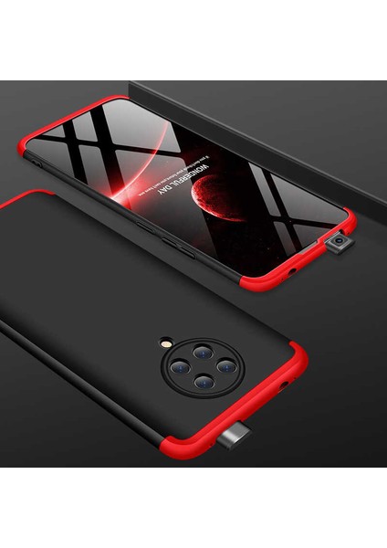 - Xiaomi Redmi K30 Pro - Kılıf Parmak izi Yapmayan 3 Parça Ays Kapak - Siyah - T16363 modelleri